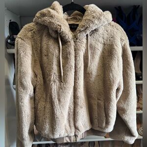 Zara Faux Fur Jacket sz S